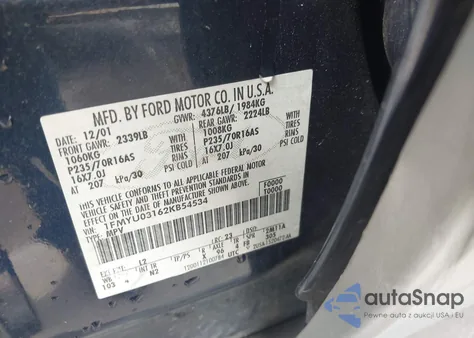 2002 Ford Escape Xlt from USA, damaged, VIN 1FMYU03162KB54534